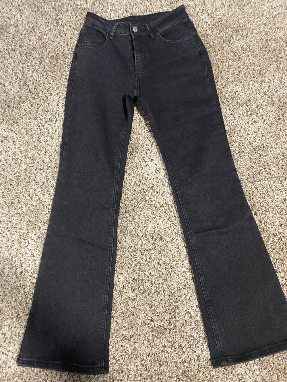 Women’s Black High-Rise Flare Jeans